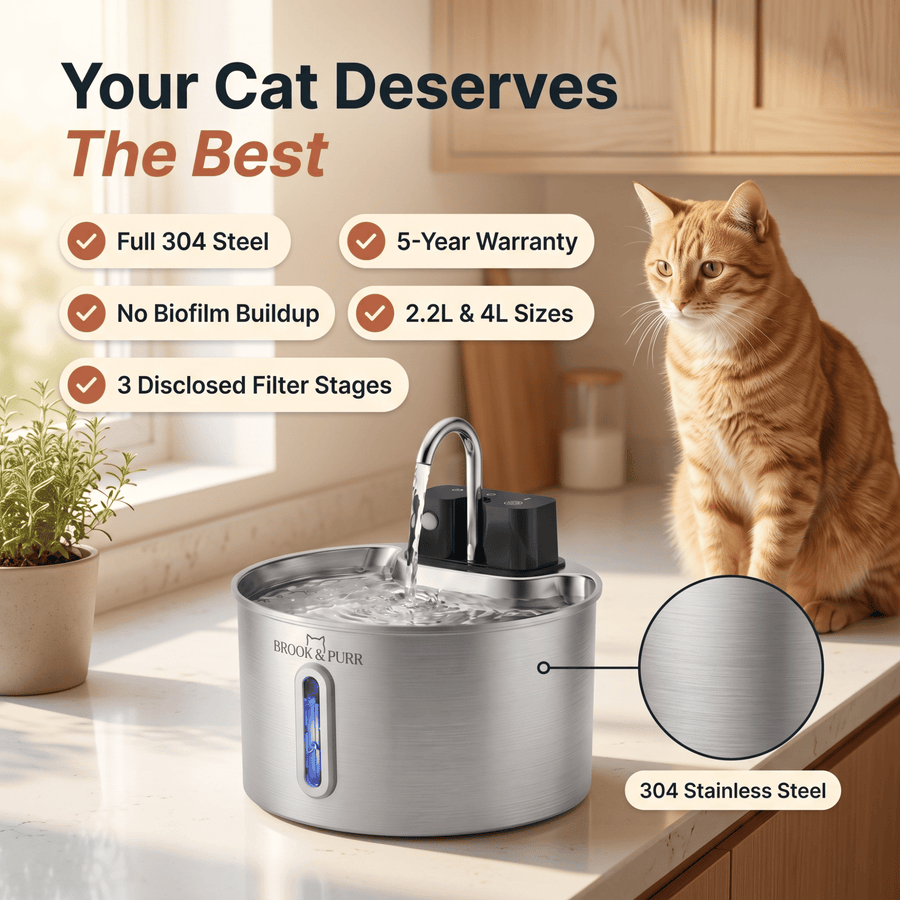 Brook & Purr Motion-Sensor Fountain